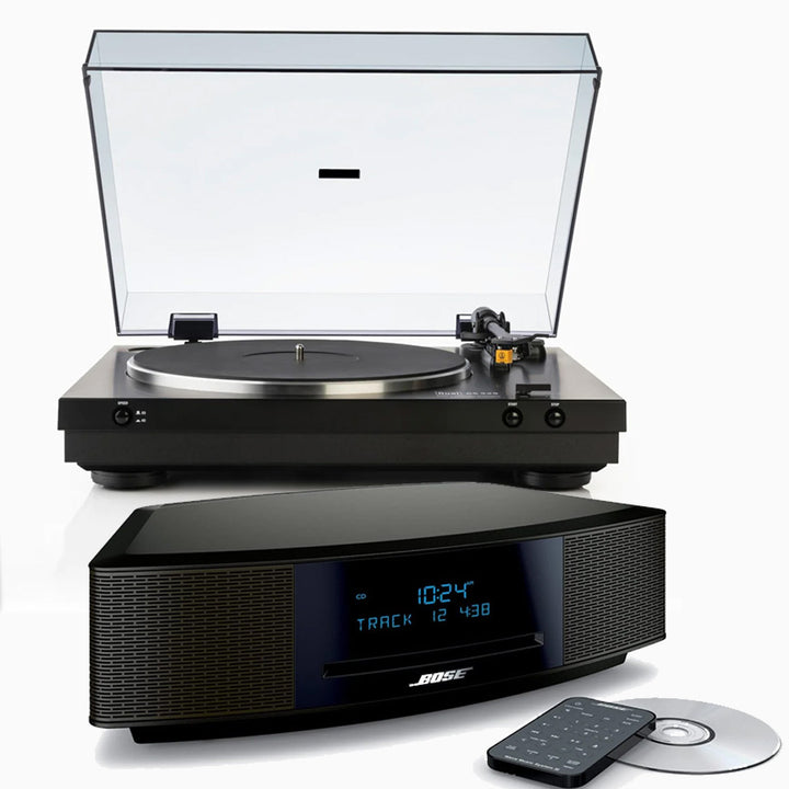 Dual CS 329 Turntable + Bose Wave Music System IV